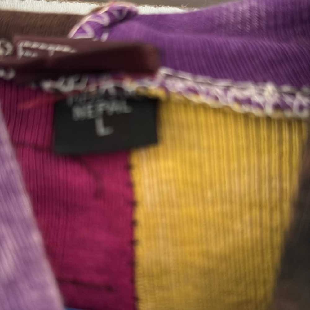 Kpc Fairycore Patchwork Mixed Pattern Zip Up Hood… - image 3